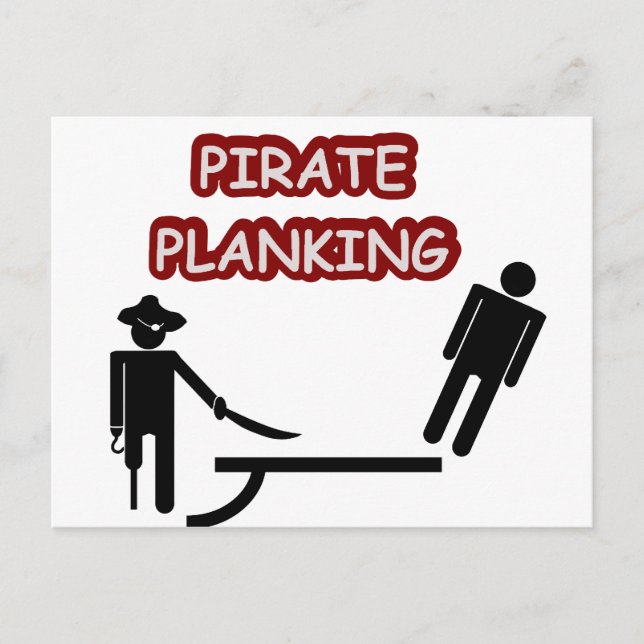Pirate Planking Postcard (Front)