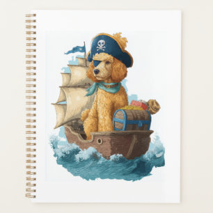 Pirate Poodle � Funny Sea Dog Planner