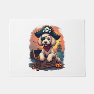 Pirate Poodle Plunder Doormat