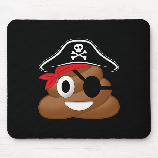 Pirate Poop Funny Halloween  Mouse Pad (Front)