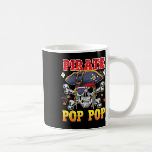 Pirate Pop-pop Skull Crossbones Halloween Costume  Coffee Mug