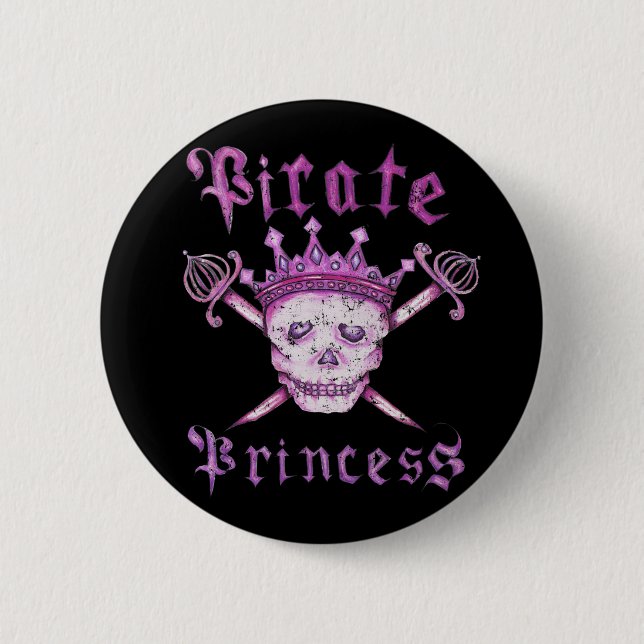 Pirate Princess button (Front)