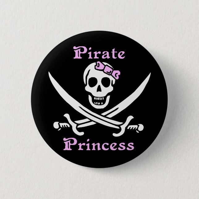 Pirate Princess Button (Front)