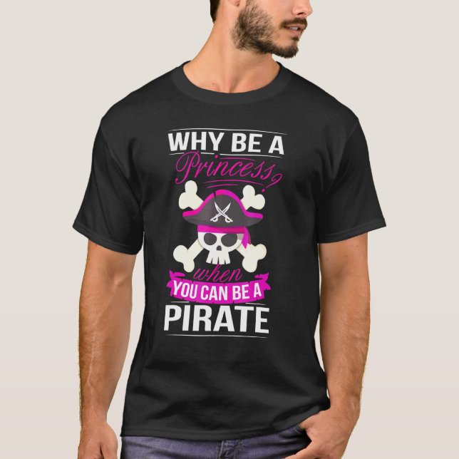 Pirate Princess Costume Women Pirates Booty Pirate T-Shirt (Front)