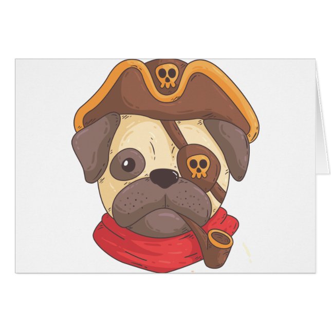 Pirate pug (Front Horizontal)