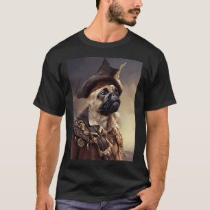Pirate Pug Dog Halloween T-Shirt