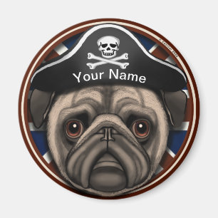 Pirate Pug Magnet