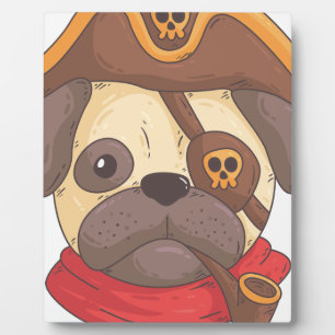 Pirate pug plaque