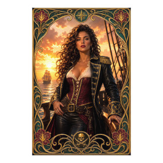 Pirate Queen of Golden Age Captain Vesera Kestrel Photo Print