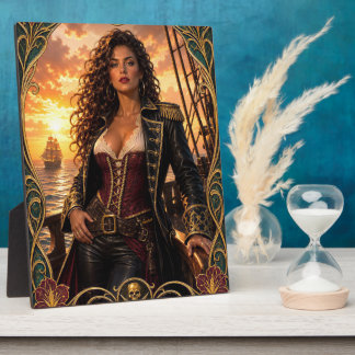 Pirate Queen of Golden Age Captain Vesera Kestrel Plaque