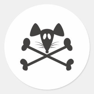 Pirate Rodent  Classic Round Sticker