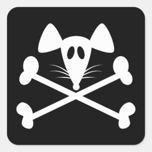 Pirate Rodent  Square Sticker