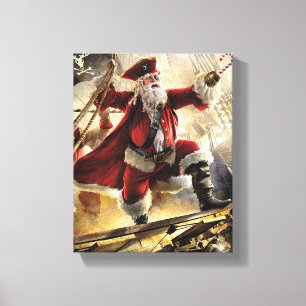 Pirate Santa Canvas Print