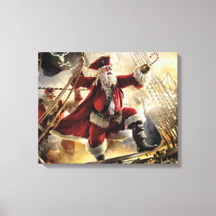 Pirate Santa Canvas Print