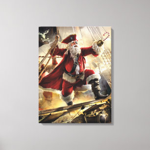 Pirate Santa Canvas Print