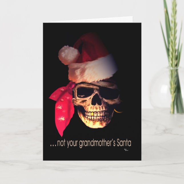 Pirate Santa Christmas Card (Front)