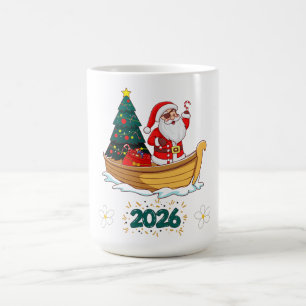 Pirate Santa Claus 2026 Christmas Coffee Mug