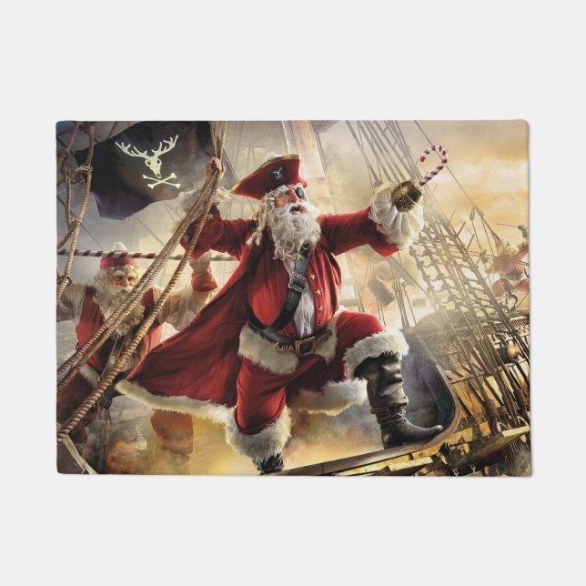 Pirate Santa Doormat (Front)