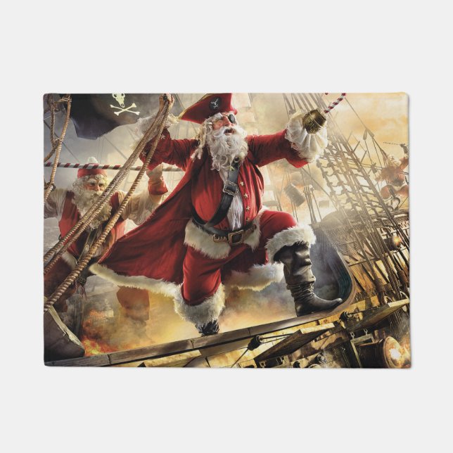 Pirate Santa Doormat (Front)