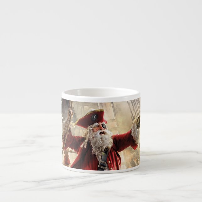 Pirate Santa Espresso Cup (Front)