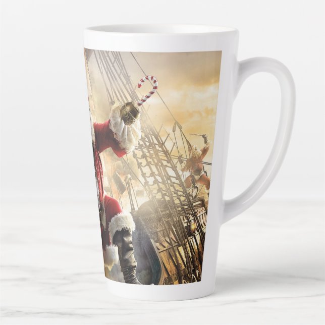 Pirate Santa Latte Mug (Right)