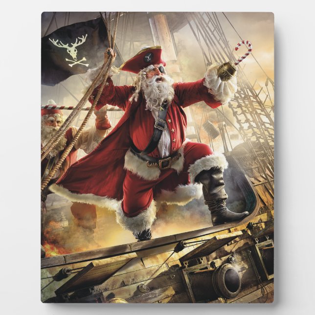 Pirate Santa Plaque (Front)