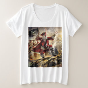 Pirate Santa Plus Size T-Shirt