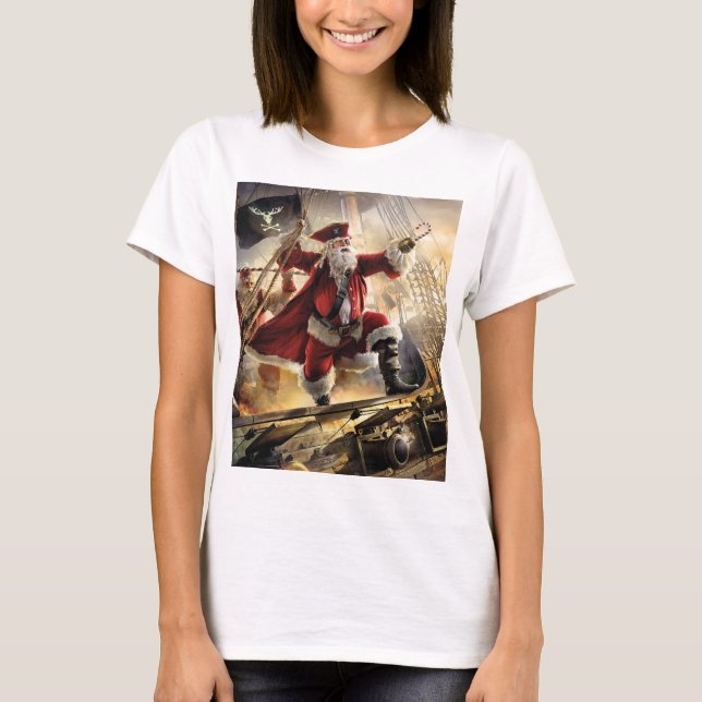 Pirate Santa T-Shirt (Front)