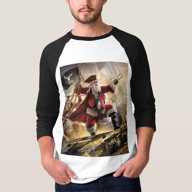 Pirate Santa T-Shirt (Front)