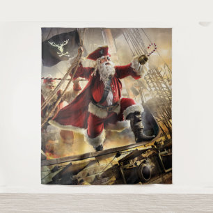Pirate Santa Tapestry