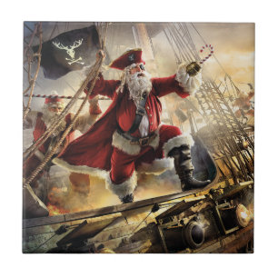 Pirate Santa Tile