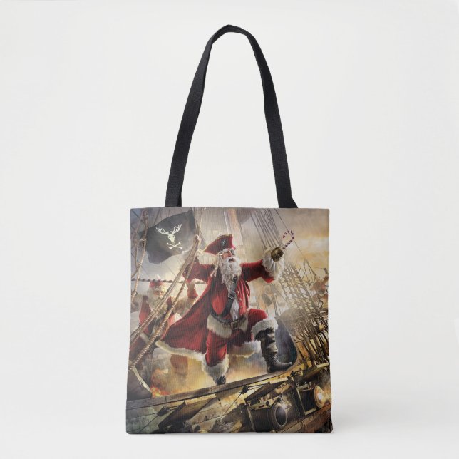 Pirate Santa Tote Bag (Front)