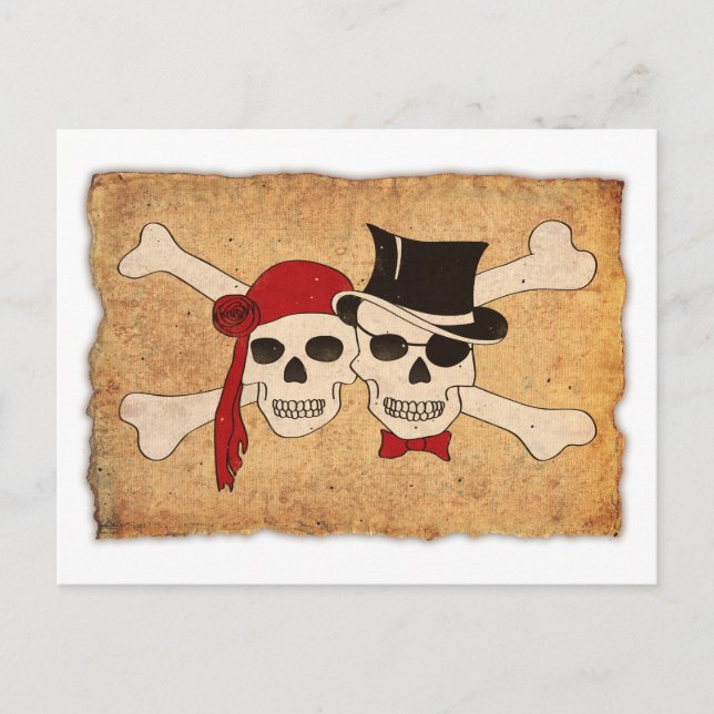 pirate scroll postcard (Front)