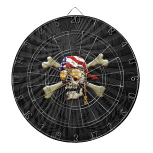 Pirate Scull Dartboard