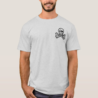 Pirate Seas Poem Jolly Roger T-Shirt