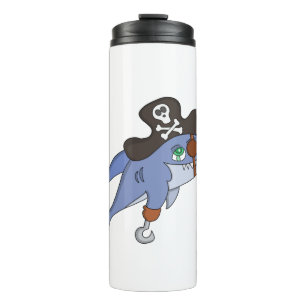 Pirate Shark Thermal Tumbler