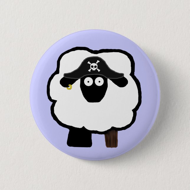 Pirate Sheep Button (Front)