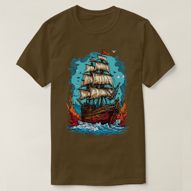 Pirate Ship 1 T-Shirt (Design Front)