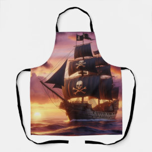 Pirate ship at sunrise/sunset  apron