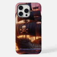 Pirate ship at sunrise/sunset