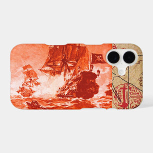 PIRATE SHIP BATTLE / ANTIQUE PIRATES TREASURE MAPS