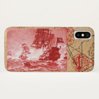 PIRATE SHIP BATTLE / ANTIQUE PIRATES TREASURE MAPS