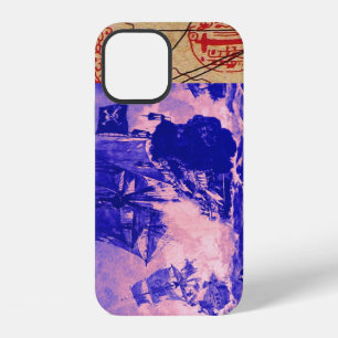 PIRATE SHIP BATTLE / ANTIQUE PIRATES TREASURE MAPS iPhone 12 CASE