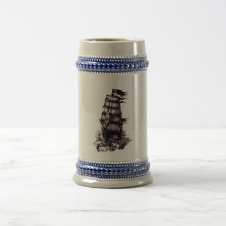 Pirate Ship Beer Stein