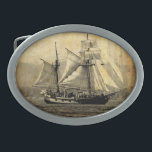 Pirate ship Belt Buckle<br><div class="desc">Photo taken by me. Perfect for any pirate or ship lover</div>