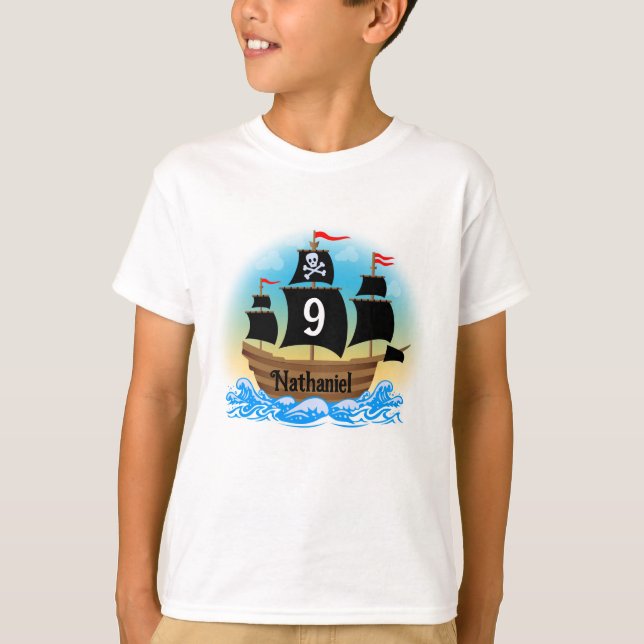 Pirate Ship Birthday Shirt (Front)