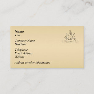 Pirate ship. business card