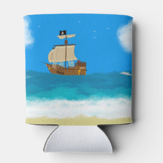 Pirate ship can cooler