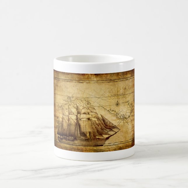 pirate ship coffee mug (Center)