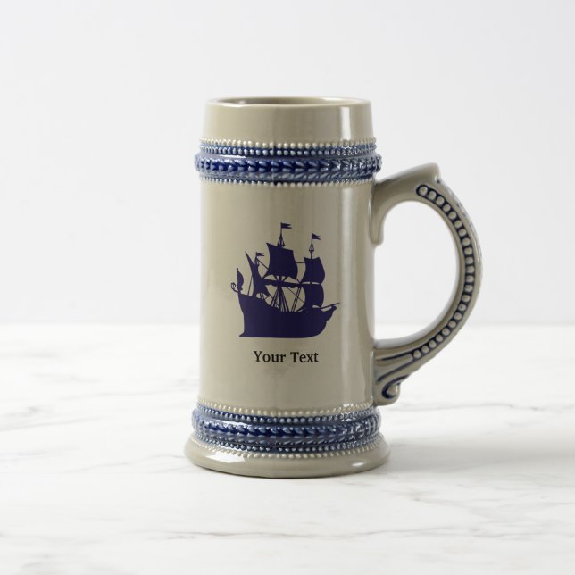 Pirate Ship Custom Beer Stein (Right)